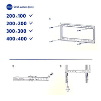 Philips Tilt TV Monitor Wall Mount Bracket for 32 40 55 65 70 75 Inch Universal SQM7442