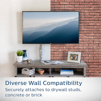 Philips Tilt TV Monitor Wall Mount Bracket for 32 40 55 65 70 75 Inch Universal SQM7442