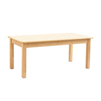 Jooyes Kids Birch and White Rectangular Table - H54cm