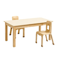 Jooyes Kids Birch and White Rectangular Table - H54cm