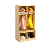 Jooyes Children Preschool Coat Locker With Cubbies - 2 Section