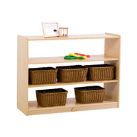 Jooyes 3 Shelf Wooden Storage Cabinet Open Back H76cm