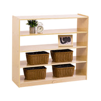 Jooyes 4 Shelf Wooden Storage Cabinet Open Back H91cm