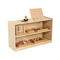 Jooyes 2 Shelf Wooden Storage Cabinet H60.5cm