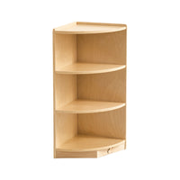 Jooyes Kids 3 Tier Corner Shelf Wooden Storage Cabinet