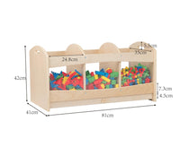 Jooyes Wooden and Acrylic See Through Storage Cabinet Display Unit