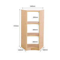 Jooyes Children Curved Shelf With Open Back - H91cm