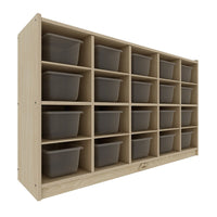 Jooyes 20 Cubby Cabinet Kids Bookshelf Organiser Storage