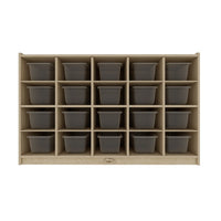 Jooyes 20 Cubby Cabinet Kids Bookshelf Organiser Storage