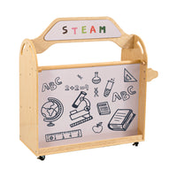 Jooyes STEAM Trolley 3-in-1 Mobile Shelf Cabinet With 9 Storage Boxes