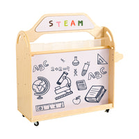 Jooyes STEAM Trolley 3-in-1 Mobile Shelf Cabinet With 9 Storage Boxes
