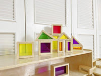 Jooyes Wooden Acrylic Rainbow Building Blocks Set 40pcs