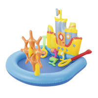 Children's Tug Boat Play Pool 84L Capacity w/ Water Play Accessories