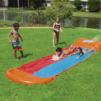 Kids H20GO Double Water Slide with Ramp - 18'/5.49m