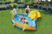 273L Inflatable Sea Life Water Fun Park Pool with Slide - 2.8m x 87cm