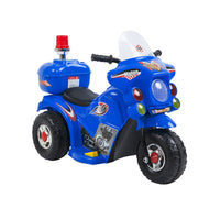 Children's Electric Ride-on Motorcycle (Blue) Rechargeable, Up To 1Hr