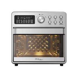 16L Stainless Steel Air Fryer Convection Oven with Dual-Heating