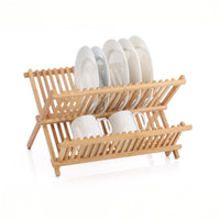 2 Tier Bamboo Dish Rack