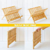 2 Tier Bamboo Dish Rack