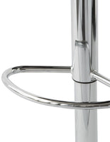 2 Comfortable Bar Stools (Black) w/ Adjustable Height, 90-112cm