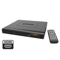 HDMI DVD Player (Black) w/ Remote Control, Compact Size, 8 Languages