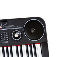 61-Key Electronic Learning Piano Keyboard, Light-Up Keys, LCD Display, with Music Stand Holder