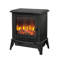 Electric 800W to 1800W Fireplace Heater with Realistic Log Flame Display