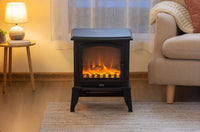 Electric 800W to 1800W Fireplace Heater with Realistic Log Flame Display