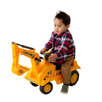 Ride-on Children s Toy Excavator Truck (Yellow)