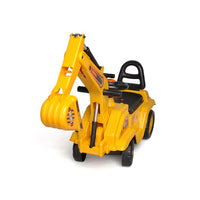 Ride-on Children's Excavator (Yellow) w/ Dual Operation Levers to Scoop