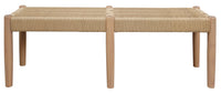 Kelly Loom Oak Bench (Natural)