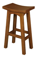 Tokyo Solid Mahogany Timber Barstool (Light Pecan)