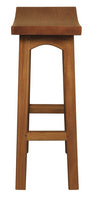 Tokyo Solid Mahogany Timber Barstool (Light Pecan)