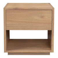 Oscar 1 Drawer Bedside Table (Natural)