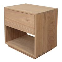 Oscar 1 Drawer Bedside Table (Natural)