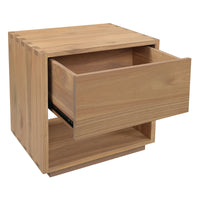 Oscar 1 Drawer Bedside Table (Natural)