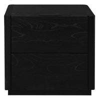 Gatsby 2-Drawer Bedside Table (Black)