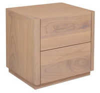 Gatsby 2-Drawer Bedside Table (Natural)