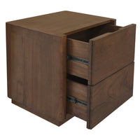 Gatsby 2-Drawer Bedside Table (Walnut)