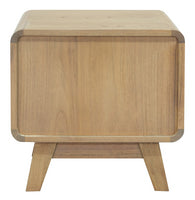 Providence 2 Drawer Bedside Table (Natural)