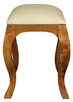 Eloise Cabriole Leg Dressing Stool (Light Pecan)