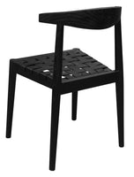 Elliot Leather Dining Chair (Black)