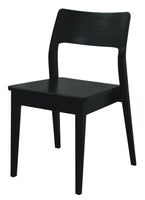 Providence Solid Oak Dining Chair - Set of 2 (Black)