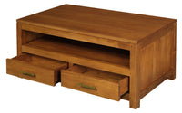 Paris 4 Drawer Coffee Table (Light Pecan)