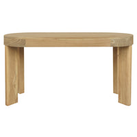 Brentwood 2 Drawer Oval Desk (Natural)