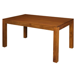 Amsterdam Solid Mahogany Timber Dining Table 120 x 70 cm (Light Pecan)