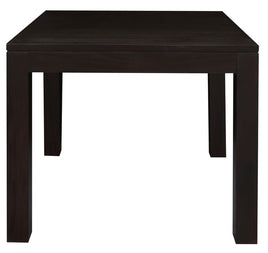 Amsterdam Solid Mahogany Timber Dining Table 90 x 90 cm (Chocolate)
