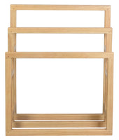 Nobu Solid White Cedar Wood Towel Stand (Natural)