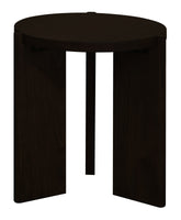 Apollo Round Solid Timber Side Table (Black)