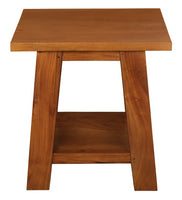 Tokyo Solid Mahogany Timber Lamp Table (Light Pecan)